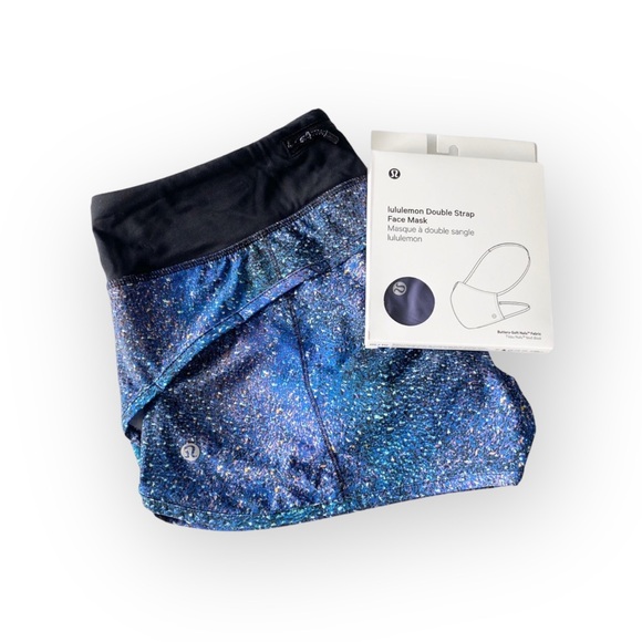 HTF: new Lululemon ॐ Double Strap Face Mask ॐ Midnight Orchid Nulu Fabric ॐ - Picture 15 of 16